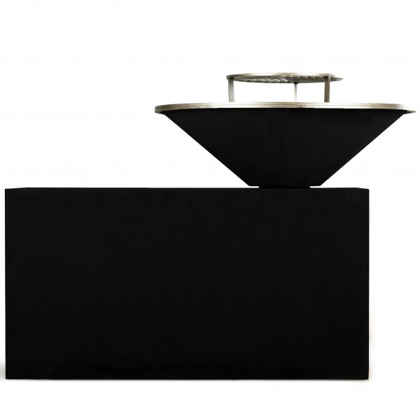 Vedeldad grill i cortenst�l | Lofsdalen - Svart