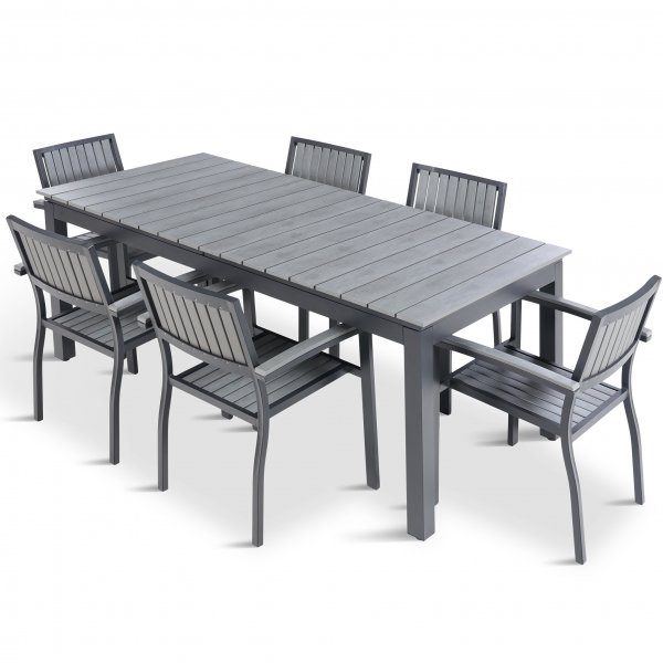 Underhållsfria utemöbler 180-240 cm | 8 stolar | Lyfco Waxholm Underhållsfria utemöbler 180-240 cm | 8 stolar | Lyfco Waxholm