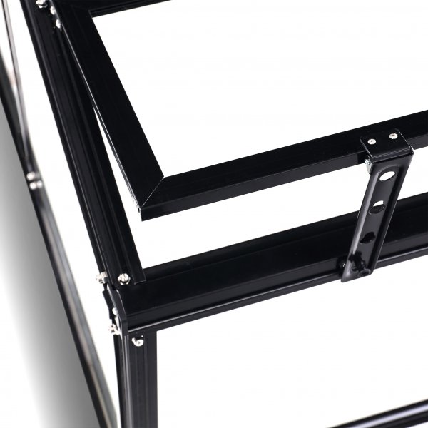 Minivxthus fr balkong | 4mm skerhetsglas | Svart