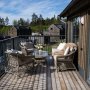 1 Loungegrupp i naturfärgad konstrotting | 4-delad med soffa, fåtöljer & bord | Ängsö