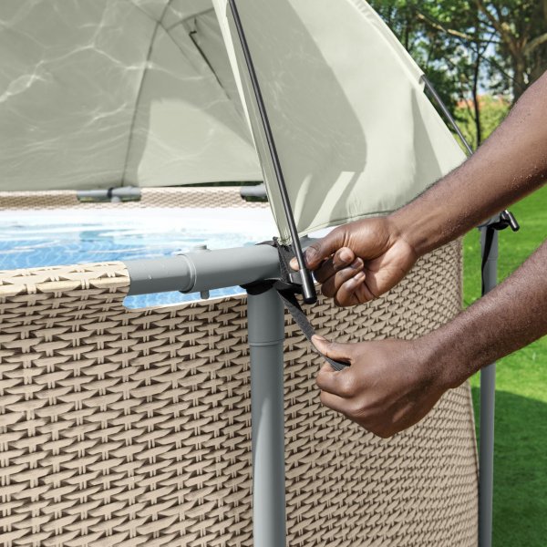 Solskydd fr ovanmarkpooler | Flowclear Canopy