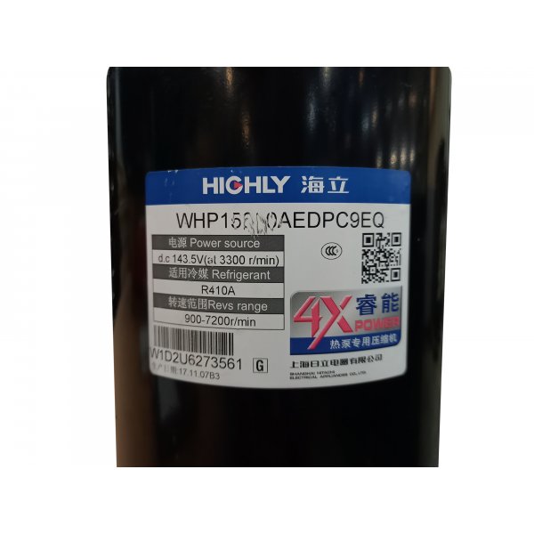 Kompressor till luft/vattenvärmepump WHP15600AEDPC9EQ Kompressor till luft/vattenvärmepump WHP15600AEDPC9EQ
