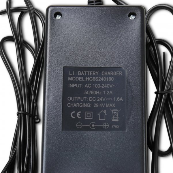 Laddare (24V-1,6A) Lithium