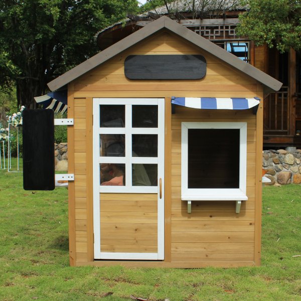 Lekstuga i trä 1,5m² med kök/café | Komplett byggsats Lekstuga i trä 1,5m² med kök/café | Komplett byggsats