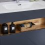 Badrumspaket | Kommod, LED-spegel och hgskp | Hgblank gr
