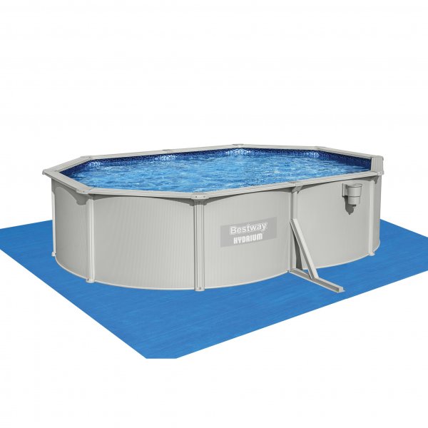 Bestway stålväggspool 5x3,6m - 1,2m djup | Hydrium Oval (56586) Bestway stålväggspool 5x3,6m - 1,2m djup | Hydrium Oval (56586)