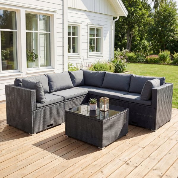 Loungeset utem�bler | Inbyggd f�rvaring | Konstrotting | Lyfco Olofsbo