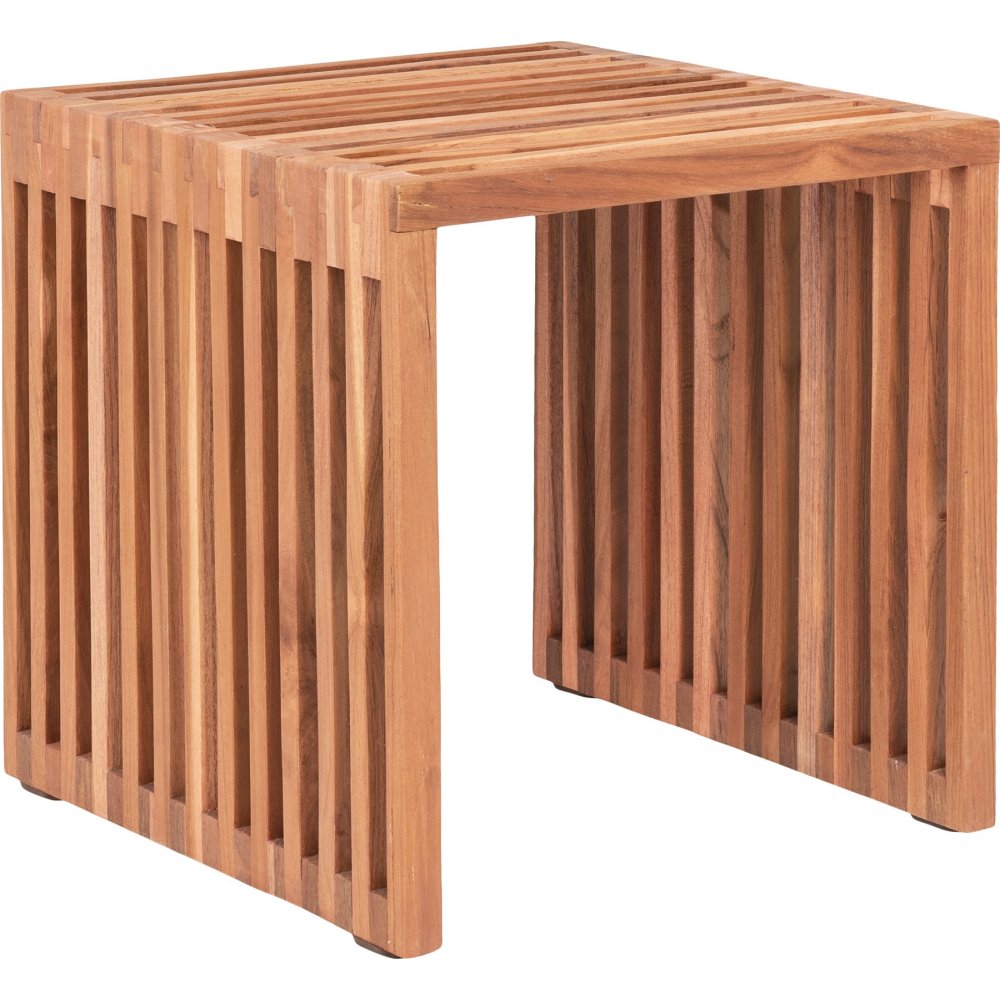 Sidobord 40×40 cm | Massivt teakträ & tidlös design | Saltö
