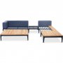 Loungegrupp fr trdgrden | Teak och aluminium | Lyfco Bjrkskr