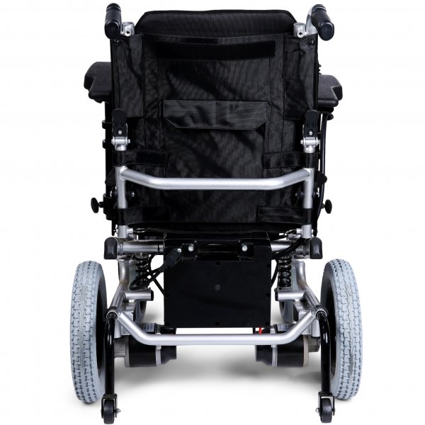 Elrullstol med joystick | Ltt att transportera | Stllbart ryggstd