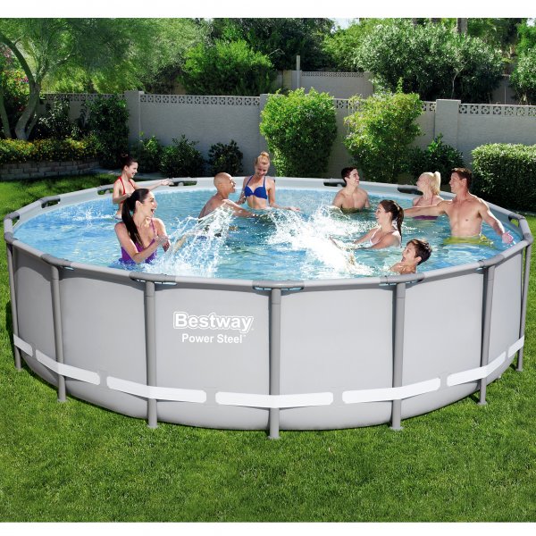 Ovanmarkpool 4,9m diameter - Bestway Power Steel (56451)