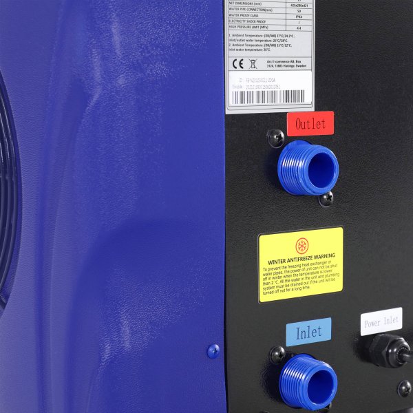 Poolvrmepump Splash 3,4kW till ovanmarkspool