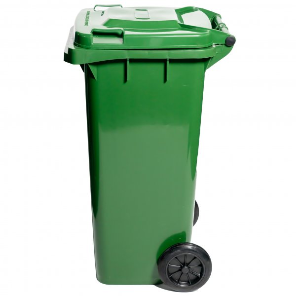 Soptunna/Sopk�rl 120 liter med lock | Gr�n