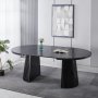 F�rl�ngningsbart runt matbord 120�200 cm i ek med plats f�r 4�10 personer | Crossby