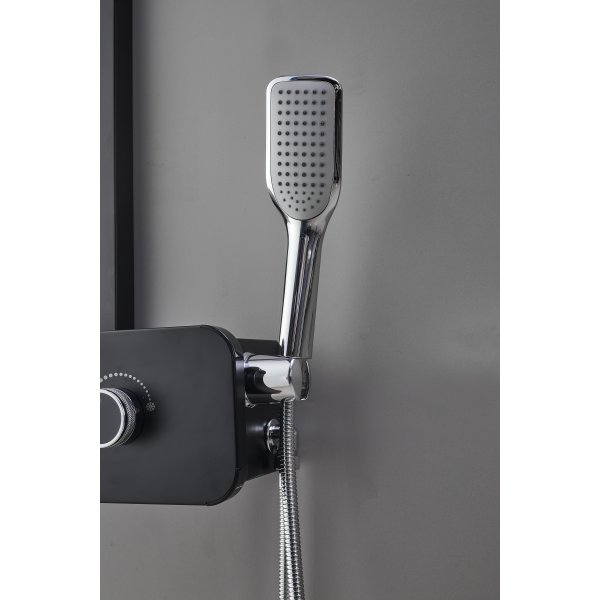 Duschpanel i svart rostfritt stål | Sylvana Duschpanel i svart rostfritt stål | Sylvana