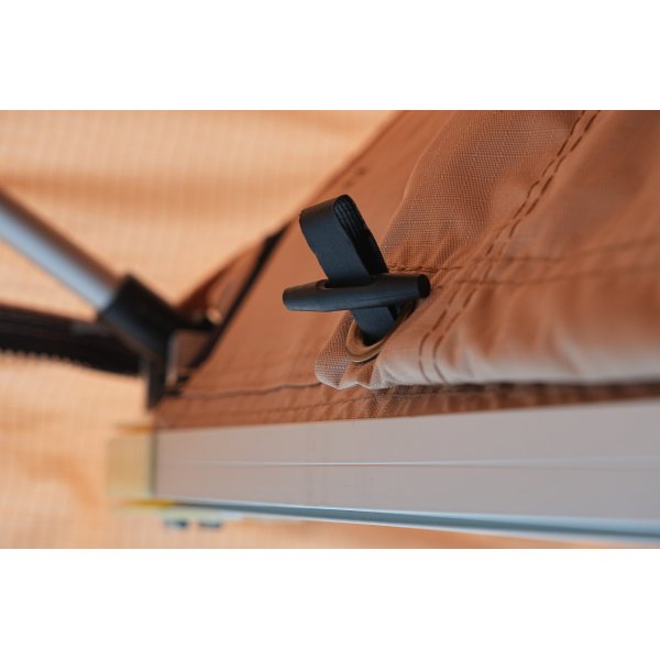 Takt�lt Softshell 240�160 cm | 10 000 mm vattent�tt | Madrass & stege ing�r | Trekkrunner