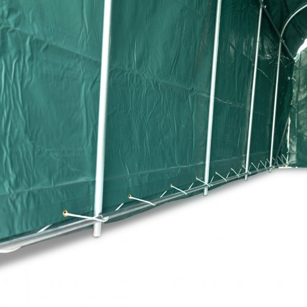 Garagetält 2,4x6m | 14,4m² - 500g/m² | PVC - Grön Garagetält 2,4x6m | 14,4m² - 500g/m² | PVC - Grön