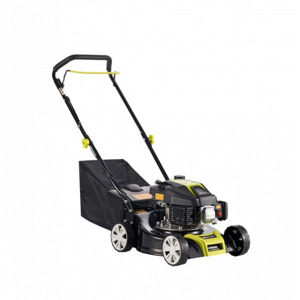 Bensindriven grsklippare | 40 cm klippbredd | 45L grsuppsamlare | Metalcraft