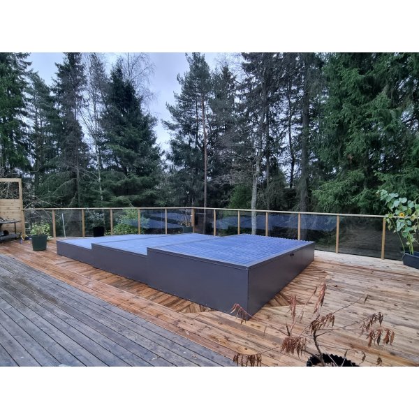 Glasrcke / staket i klarglas | Flerpack