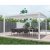 Pergola | ppningsbart lamelltak | 4x3 | Vit