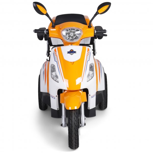 Promenadscooter 1100W | Terränghjul | Orange/Vit Promenadscooter 1100W | Terränghjul | Orange/Vit