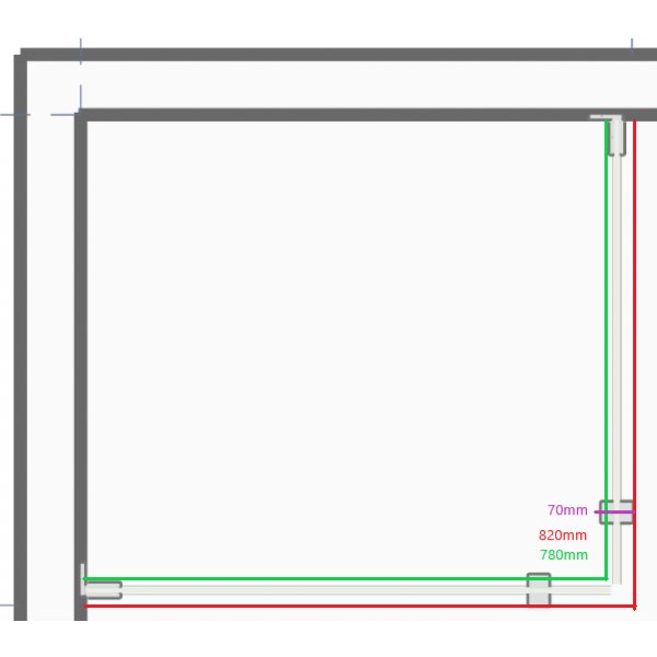Duschhörna | Svart säkerhetsglas | Vanessa Duschhörna | Svart säkerhetsglas | Vanessa