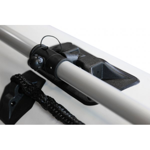 Stor gummibt 420cm | Fr 7 personer | Aluminiumdurk | Lyfco