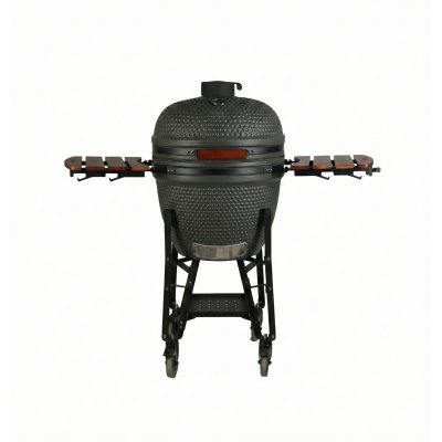 Kamado grill 23 | Keramisk kolgrill | Sidobord & termometer