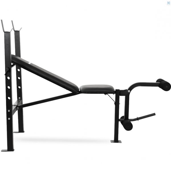 Tr�ningsb�nk med olympisk skivst�ng & vikter | 76kg