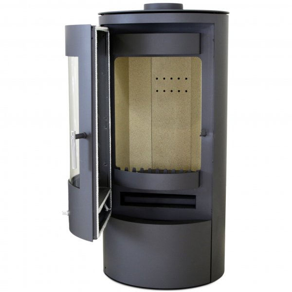 Rund braskamin 7kW | Verkningsgrad 80 % | Huittinen