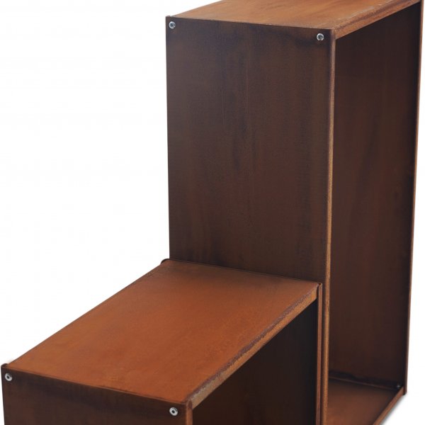 Vedhylla 3mm cortenstål | Rektangulär Vedhylla 3mm cortenstål | Rektangulär