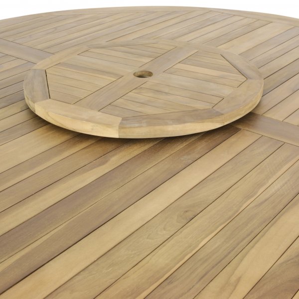 Runt utebord 180 cm | 8 stolar teak |�Lyfco Ut�