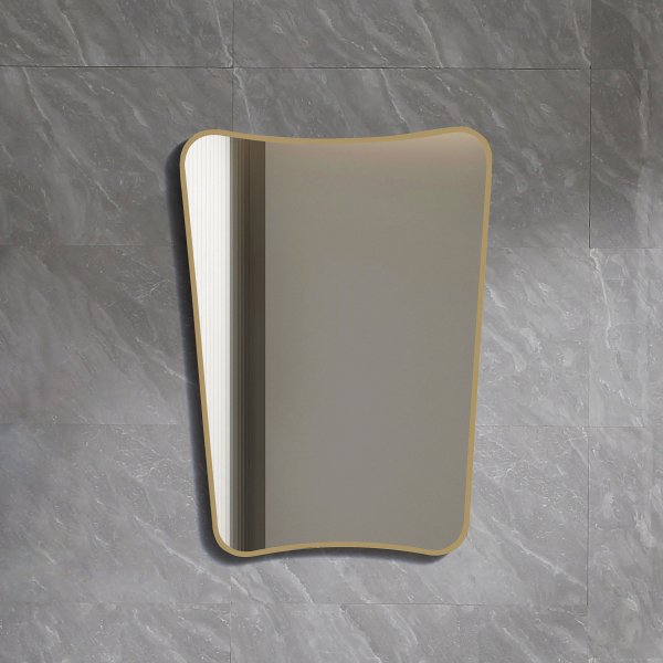 Spegel med rundade former - TIFFANY GOLD