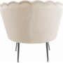 F�t�lj | Beige sammet, kromben & elegant design | Kingsley