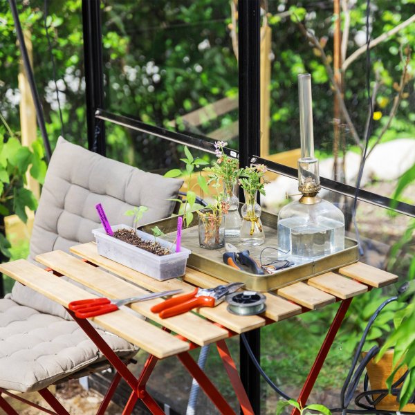 T-format glasväxthus 11,2m² | 4mm säkerhetsglas | 5 års stormgaranti T-format glasväxthus 11,2m² | 4mm säkerhetsglas | 5 års stormgaranti