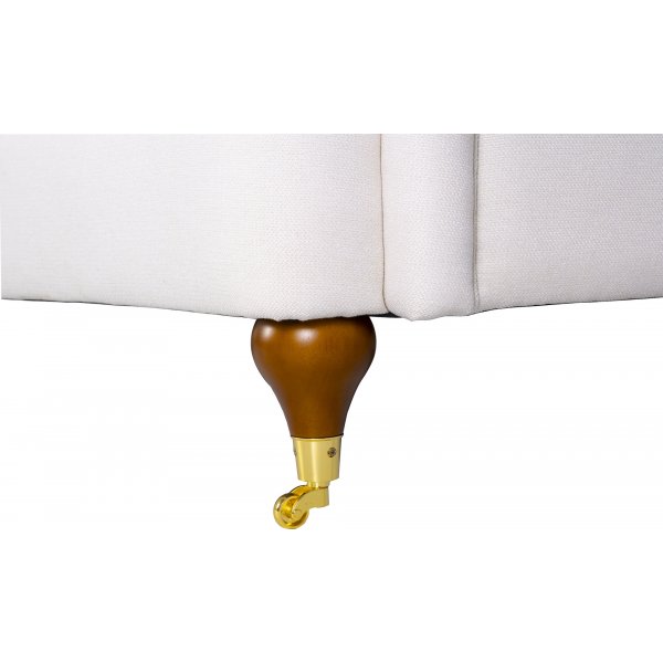 Howardsoffa 3-sits | Sv�ngd design, kallskum & avtagbar kl�dsel | Beige