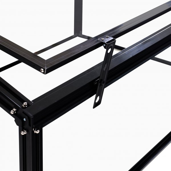 Miniväxthus med öppningsbar lucka | 4mm säkerhetsglas | Svart Miniväxthus med öppningsbar lucka | 4mm säkerhetsglas | Svart