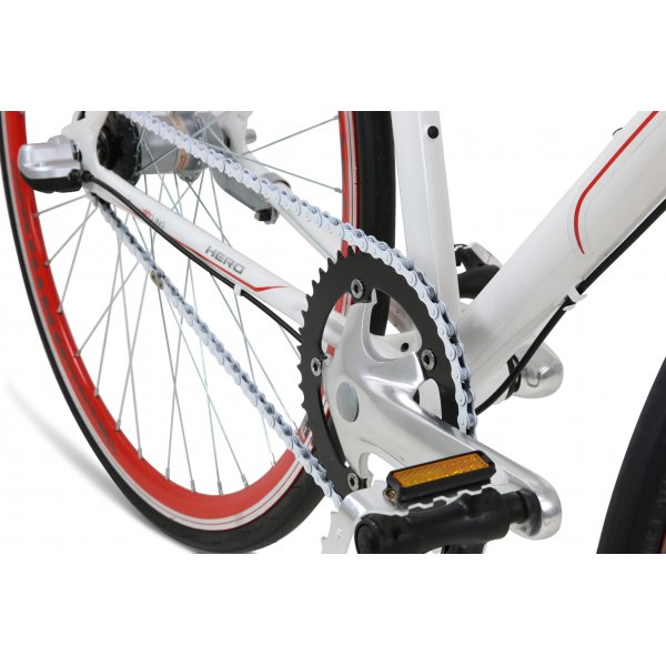 Race hybridcykel 28\\\" - Hero 3vxl - Vit