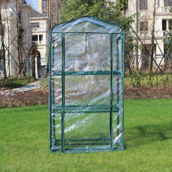 Miniväxthus 0,3m² | Stålram med plastöverdrag Miniväxthus 0,3m² | Stålram med plastöverdrag