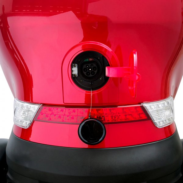 Elmopedbil trehjulig 2000W | Klass 1 | 45 km/tim | R�d