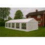 Partytlt 4x10 m | Galvaniserad stl stllning | Vit
