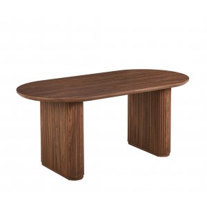 Matbord 180 cm i valn�t med r�fflade tr�ben | Callum