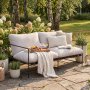 Loungesoffa i underh�llsfritt galvaniserat st�l | F�r�