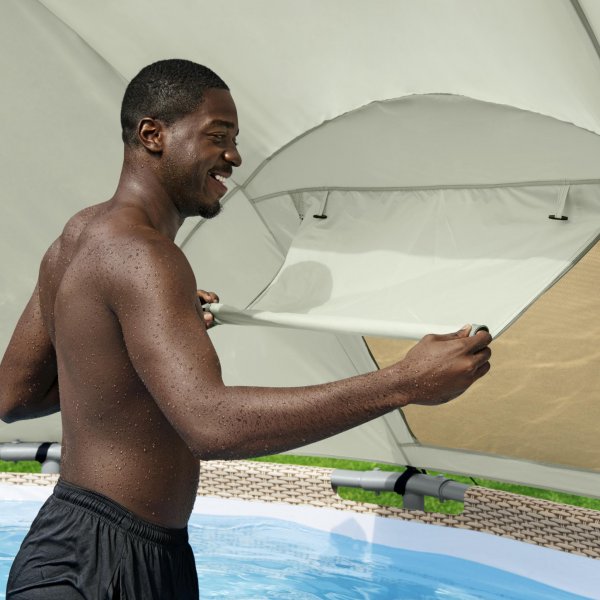 Solskydd fr ovanmarkpooler | Flowclear Canopy