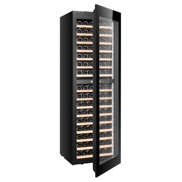 Integrerad vinkyl 96 flaskor | Push-to-Open | Extra tystg�ende | LED-belysning