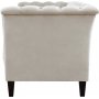 Chesterfieldsoffa 3-sits | Beige sammet, kallskum & avtagbar kl�dsel | Milton