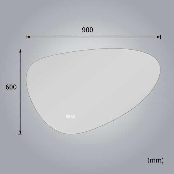 LED-spegel med Anti-fog funktion | dimbart ljus | Lyfco LED-spegel med Anti-fog funktion | dimbart ljus | Lyfco