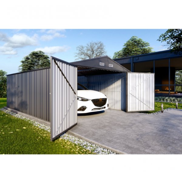 Plåtgarage 24,6 m² | Dubbel dörr | Robust design Plåtgarage 24,6 m² | Dubbel dörr | Robust design