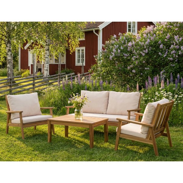 Elegant lounge grupp | Akacia trä | Modern design | Toronto Elegant lounge grupp | Akacia trä | Modern design | Toronto