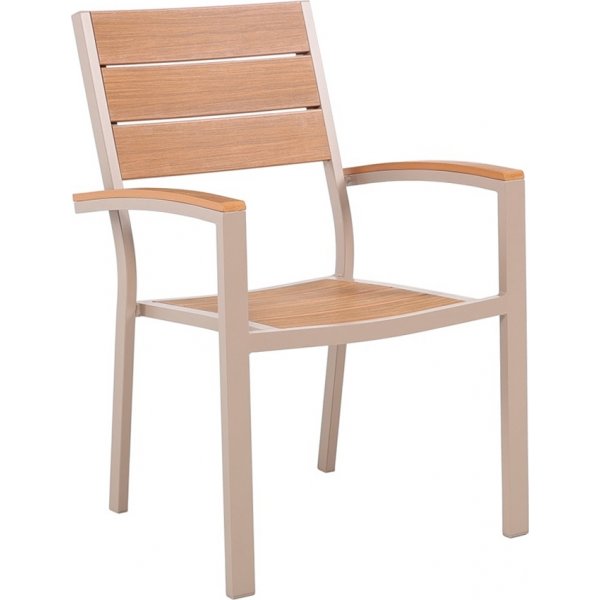 Las Vegas karmstol fr utohus - Beige / Ek noonwood